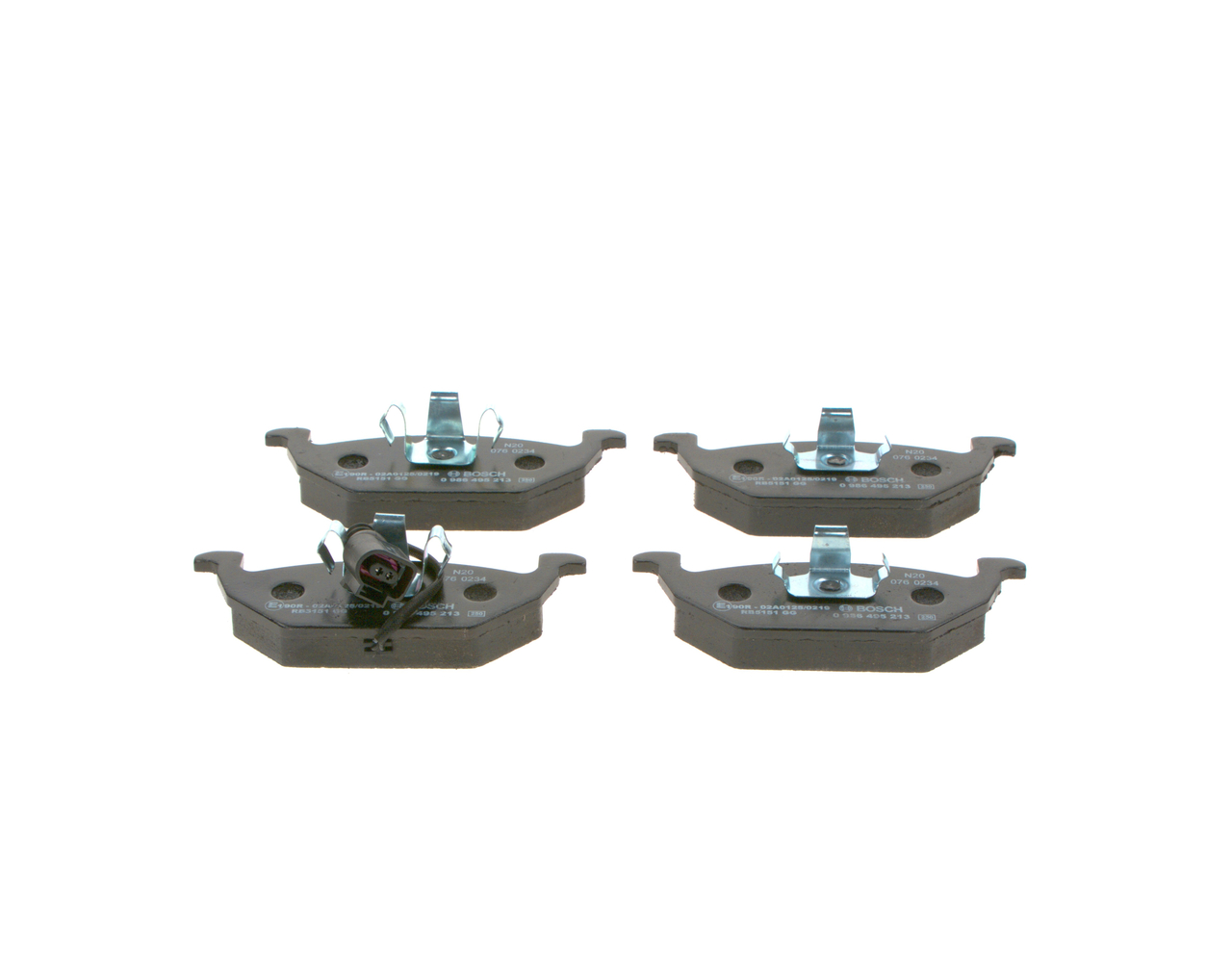Brake Pad Set, disc brake - 0 986 495 213 BOSCH