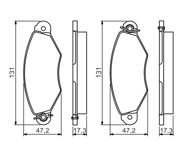 Brake Pad Set, disc brake - 0 986 495 235 BOSCH