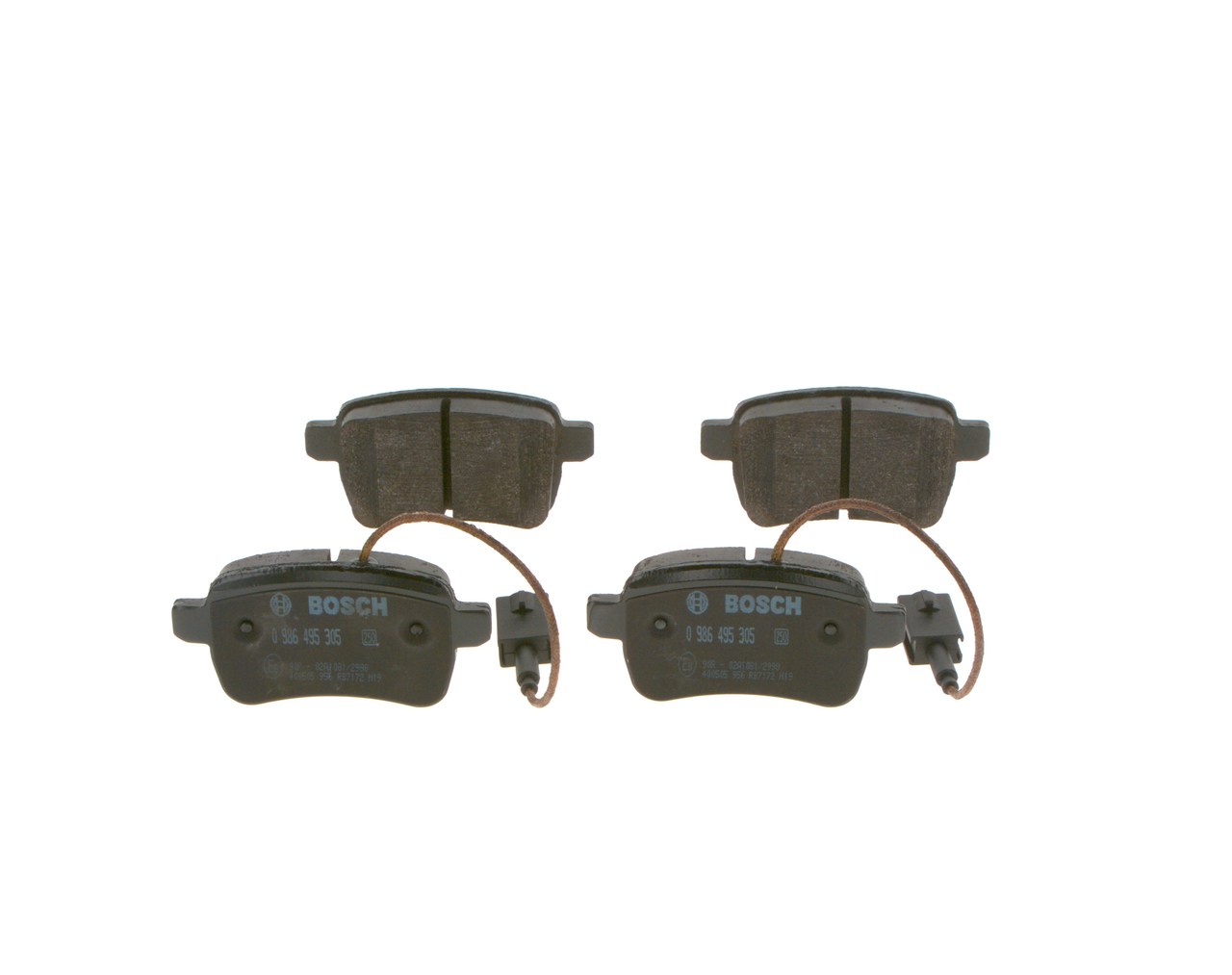 Brake Pad Set, disc brake - 0 986 495 305 BOSCH