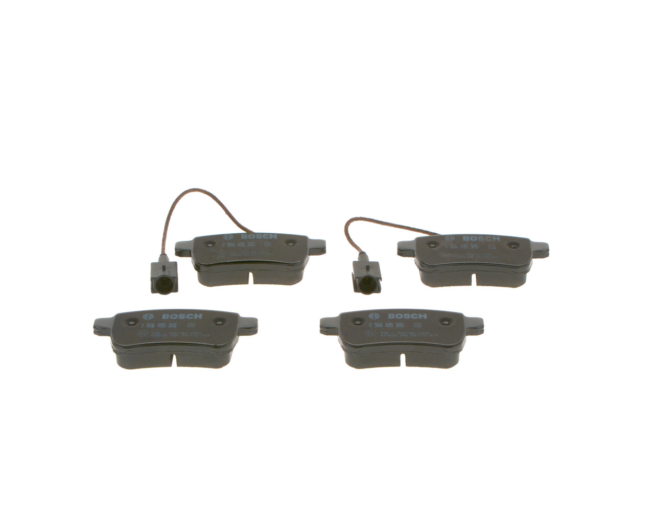 Brake Pad Set, disc brake - 0 986 495 305 BOSCH