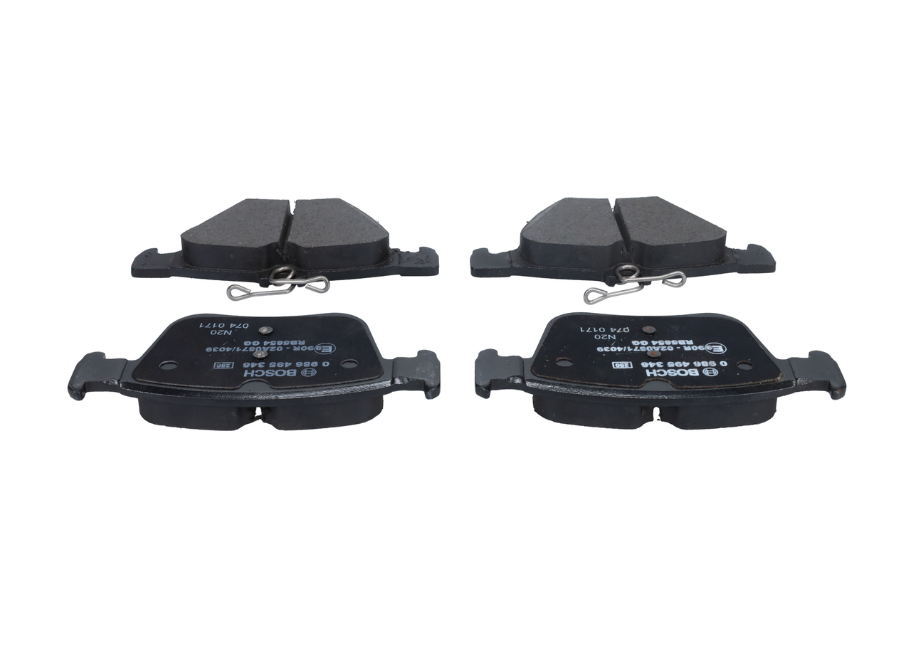 Brake Pad Set, disc brake - 0 986 495 346 BOSCH