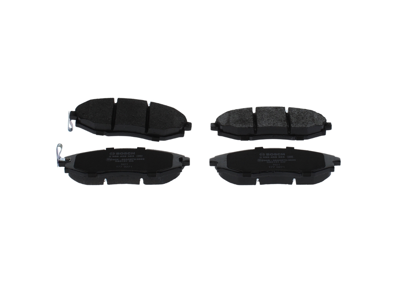 Brake Pad Set, disc brake - 0 986 495 353 BOSCH