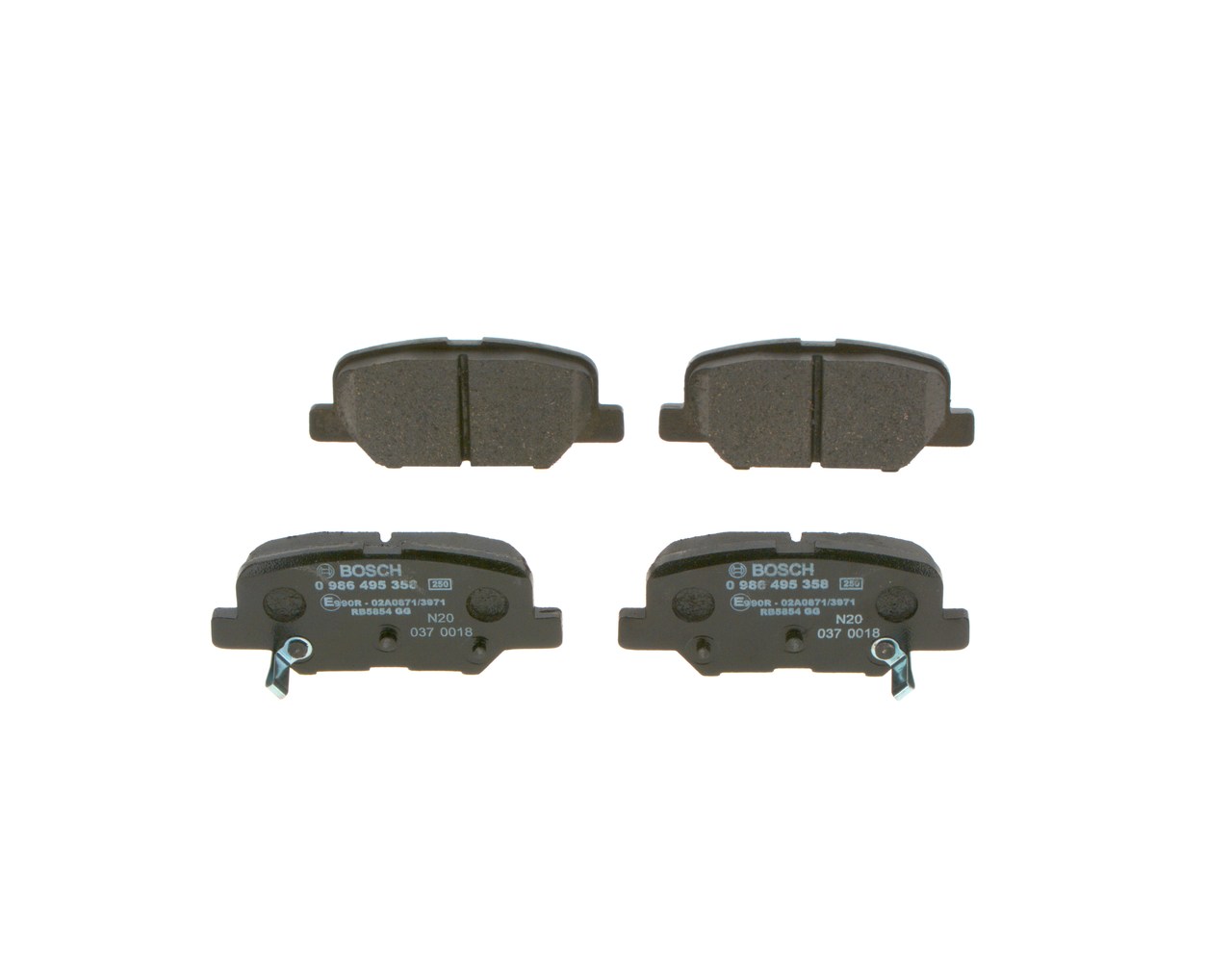 Kit pastiglie freno, Freno a disco - 0 986 495 358 BOSCH