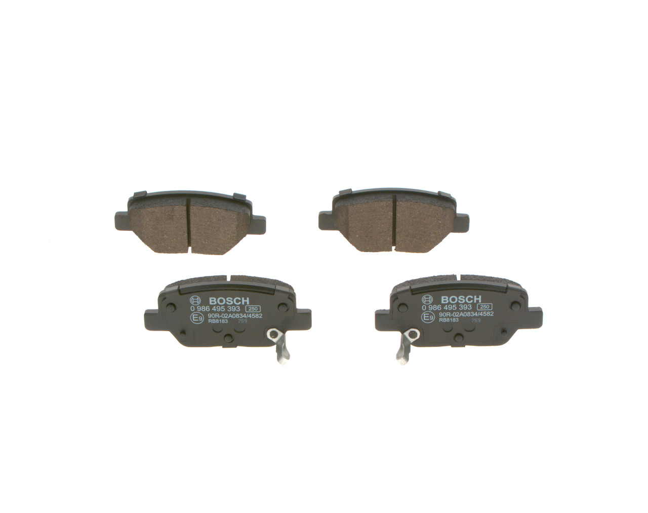 Brake Pad Set, disc brake - 0 986 495 393 BOSCH