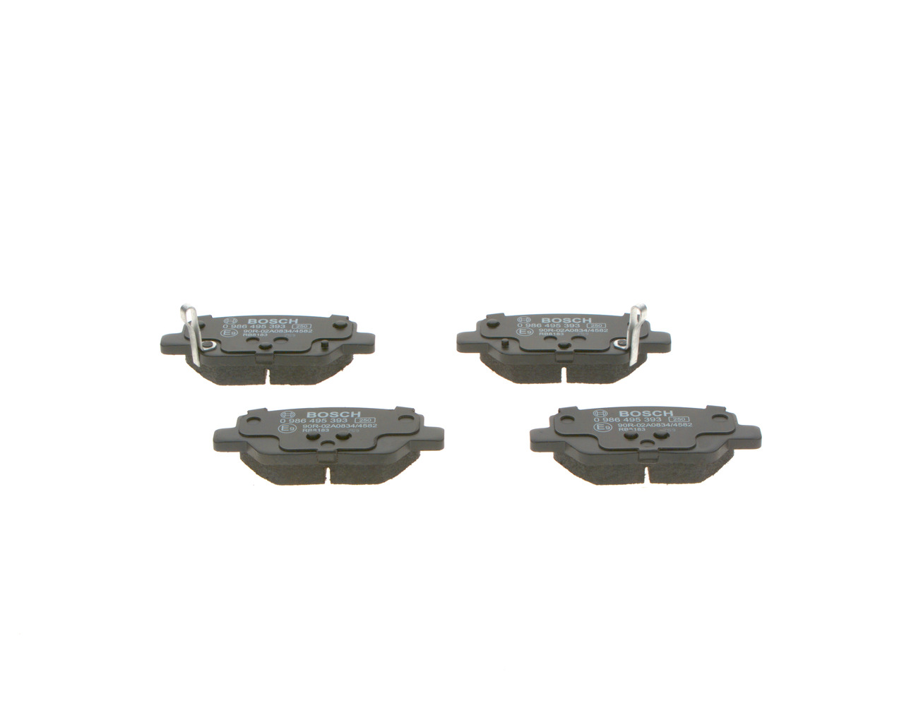 Brake Pad Set, disc brake - 0 986 495 393 BOSCH