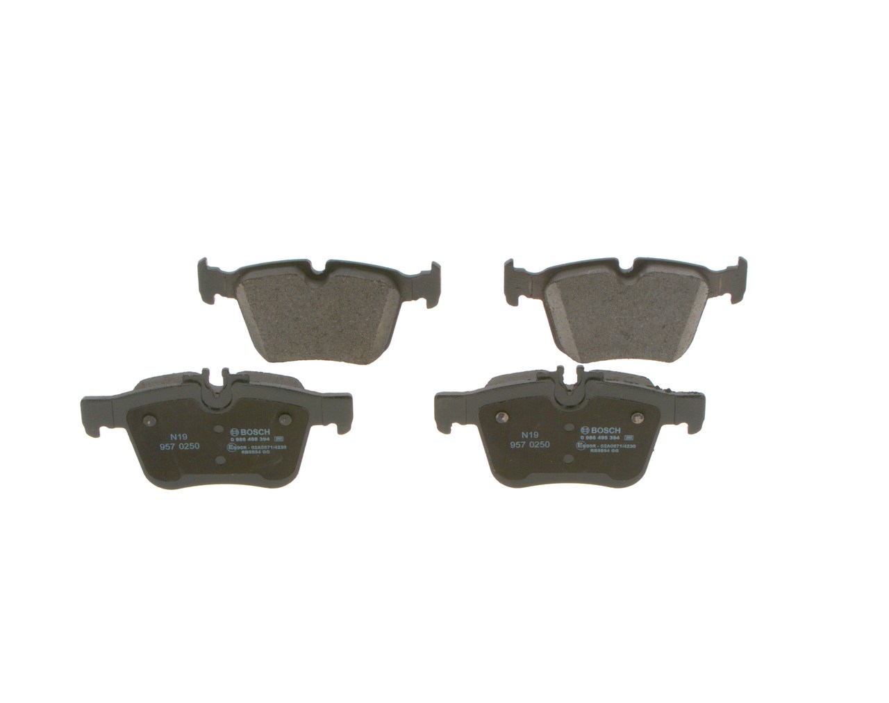 Brake Pad Set, disc brake - 0 986 495 394 BOSCH