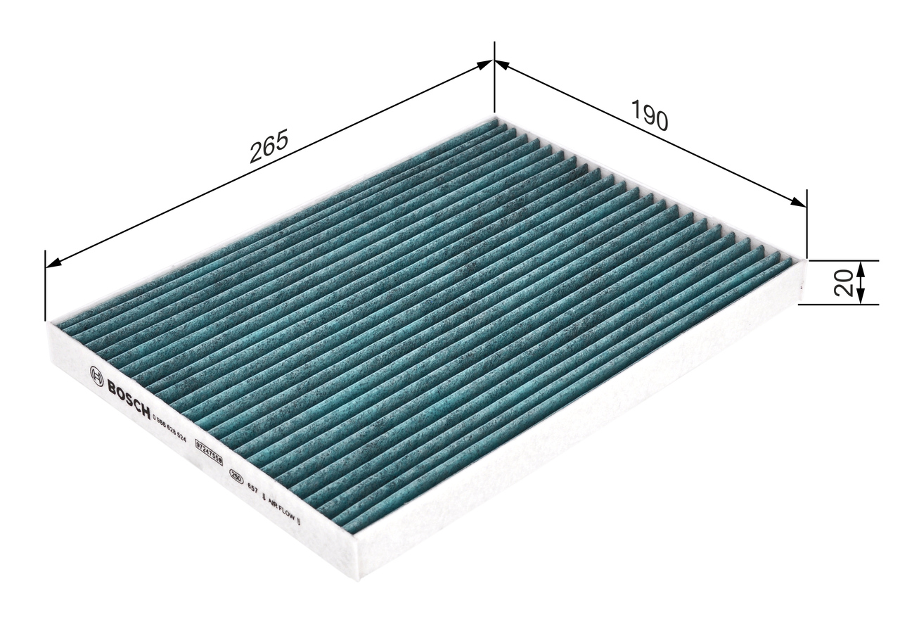 Filter, interior air - 0 986 628 524 BOSCH