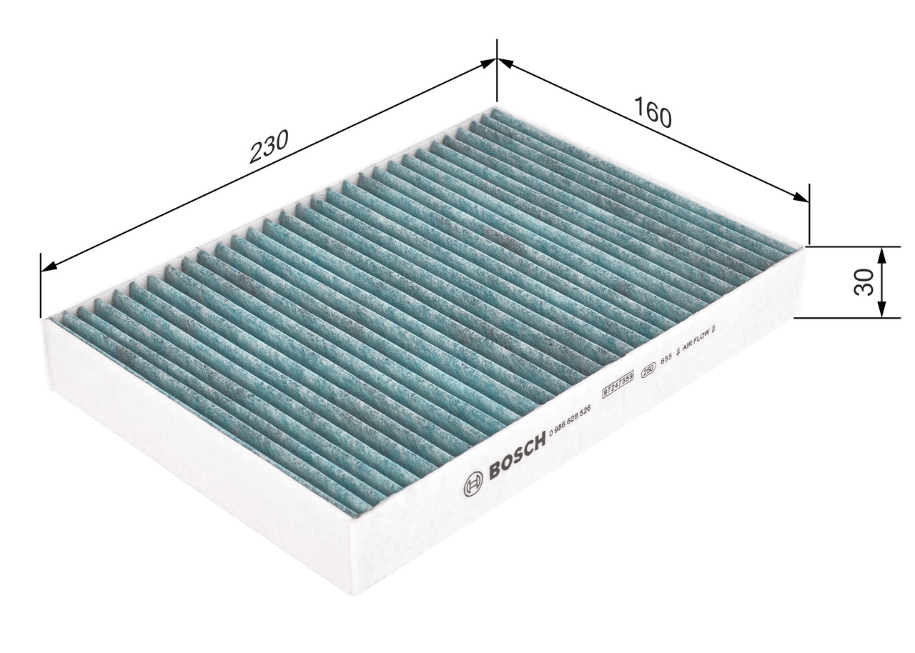 Filter, interior air - 0 986 628 526 BOSCH