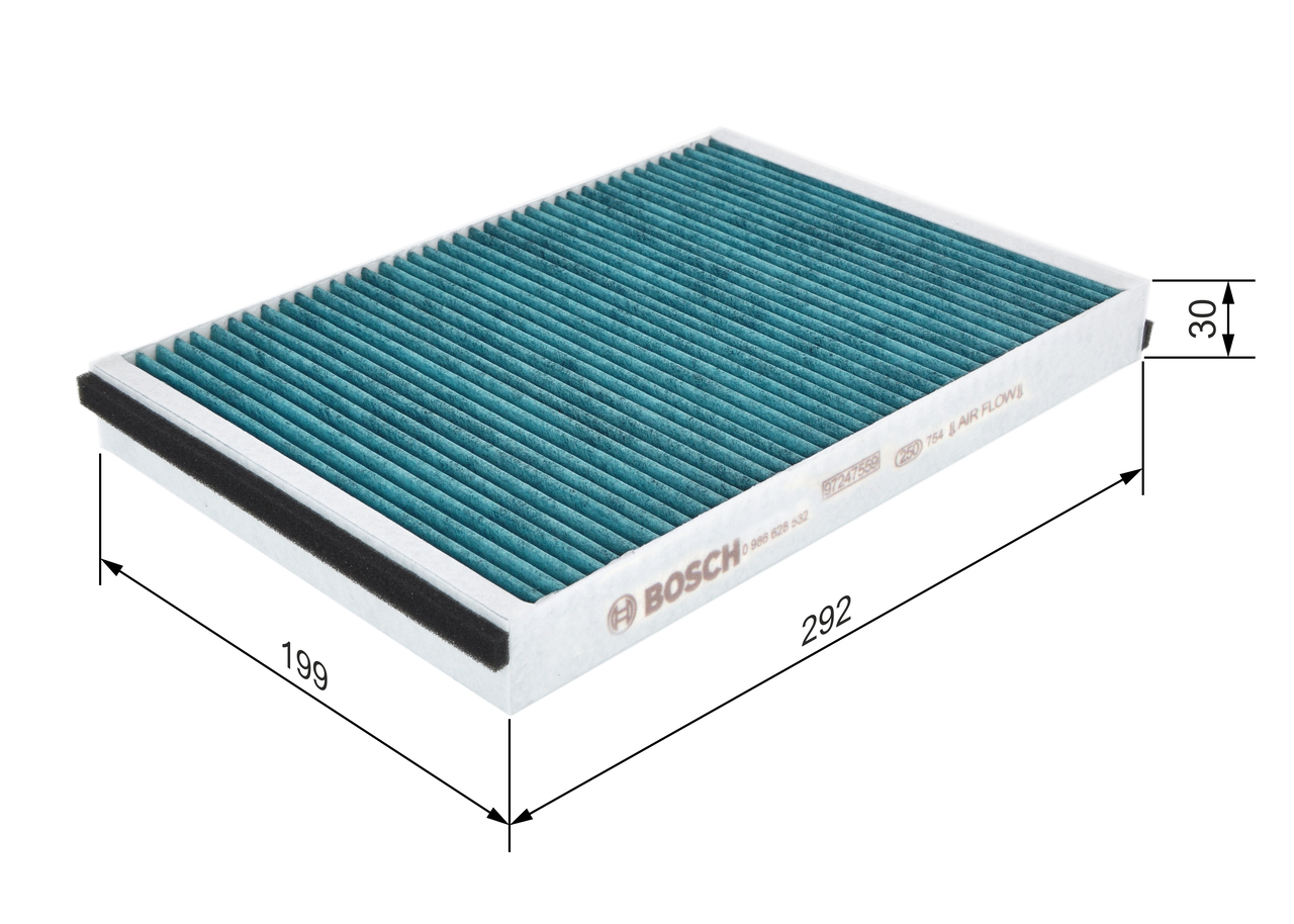 Filter, interior air - 0 986 628 532 BOSCH