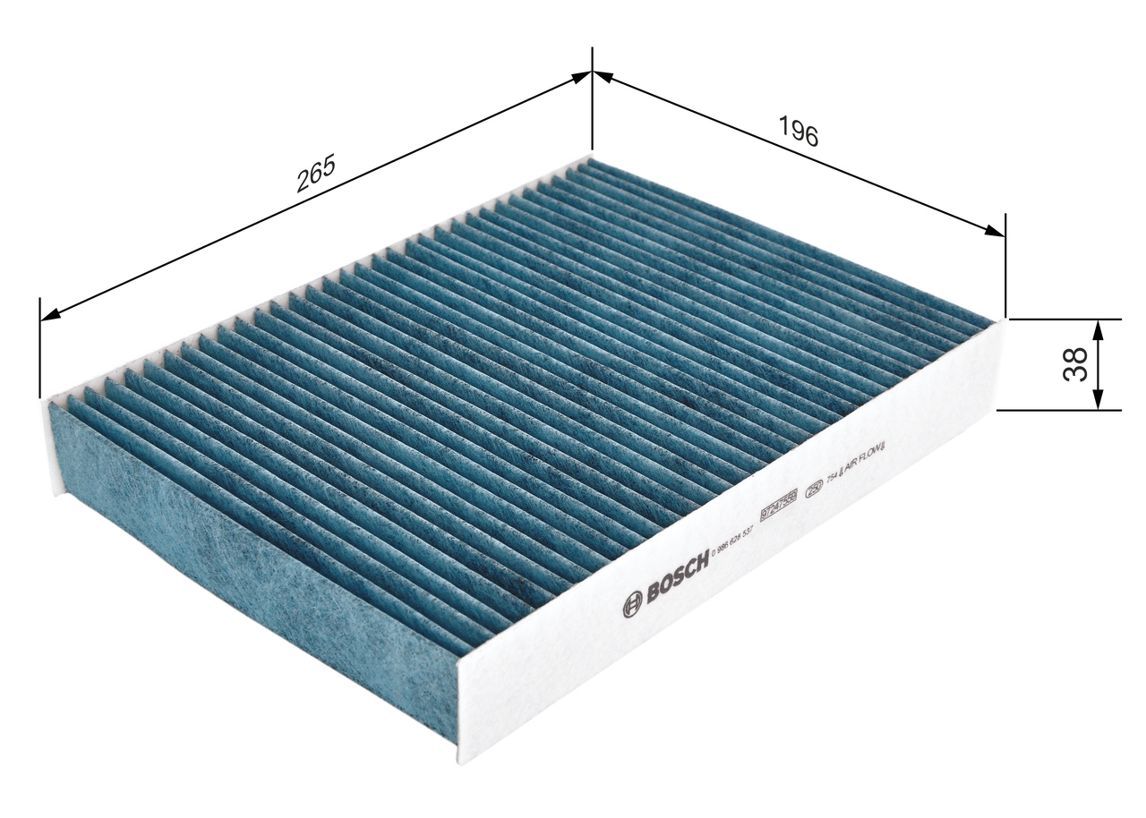Filter, interior air - 0 986 628 537 BOSCH