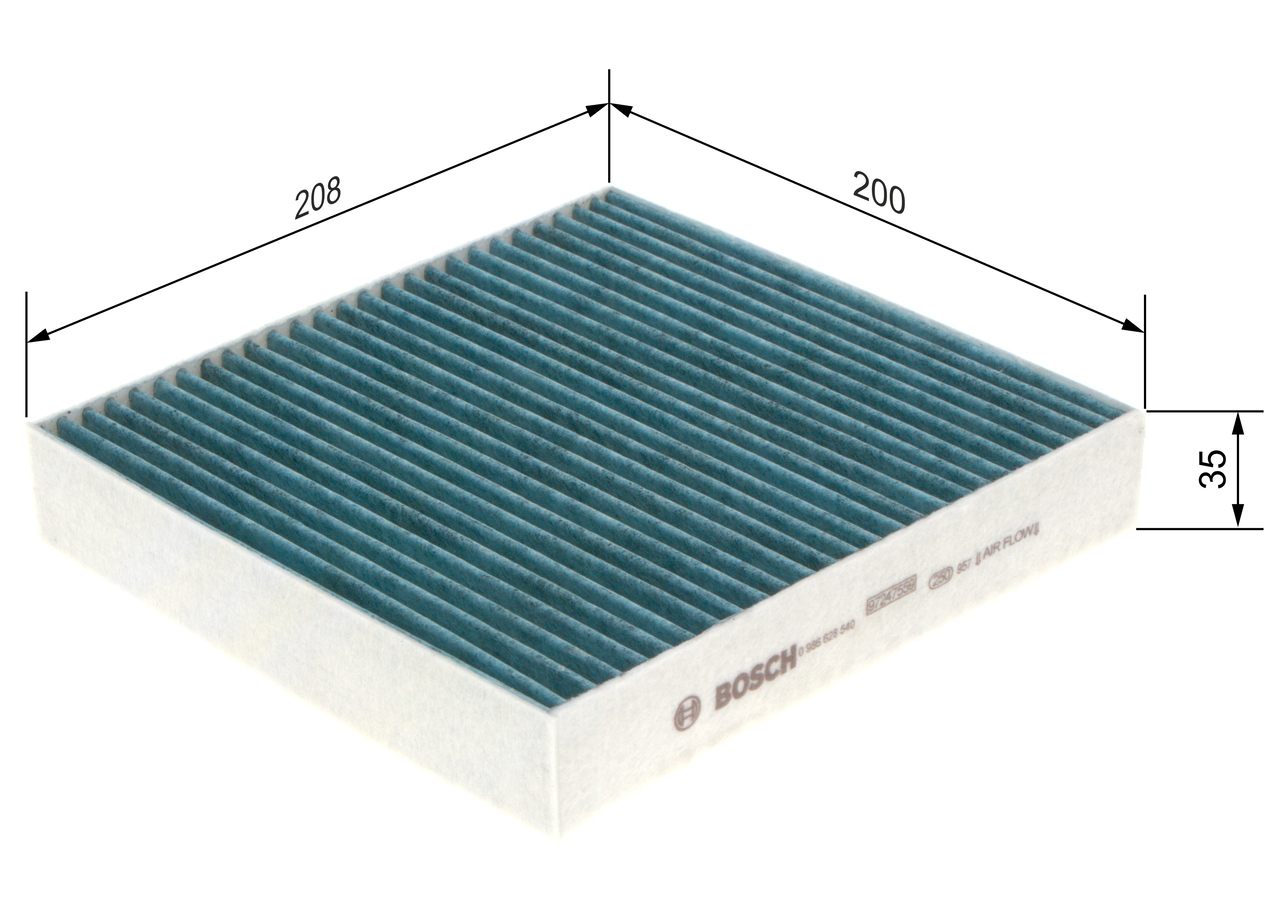 Filter, interior air - 0 986 628 540 BOSCH