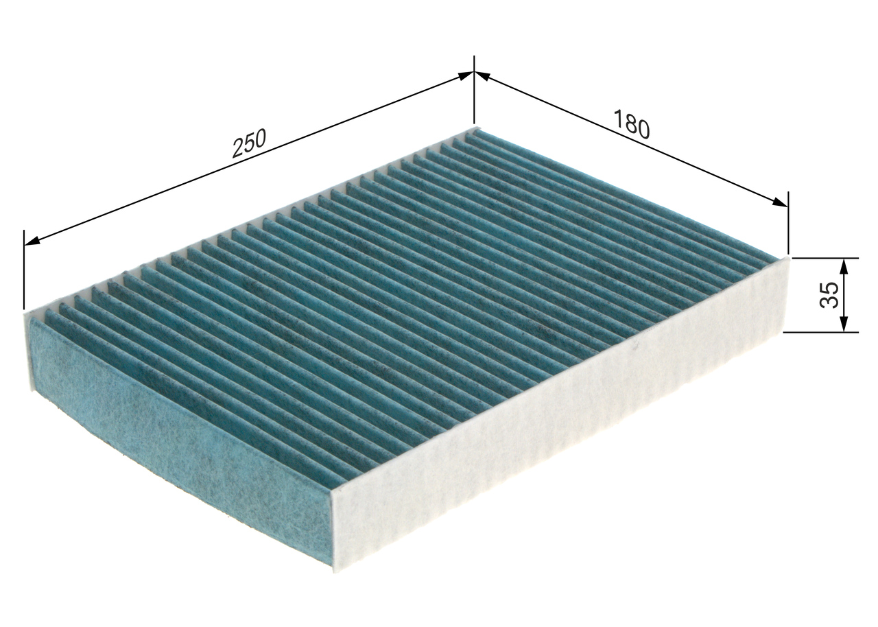 Filter, interior air - 0 986 628 546 BOSCH