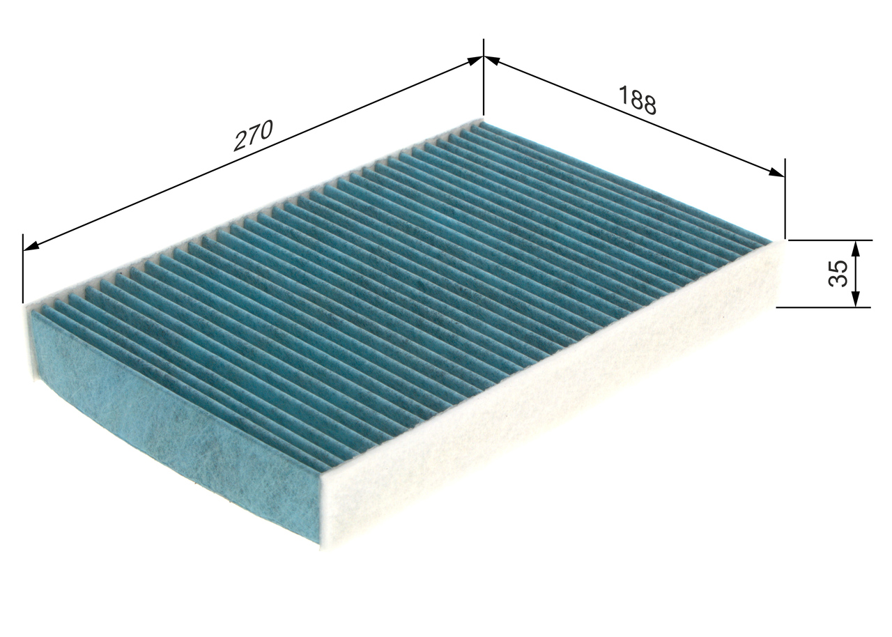 Filter, interior air - 0 986 628 548 BOSCH