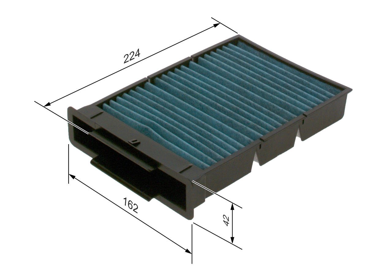 Filtro, Aria abitacolo - 0 986 628 552 BOSCH