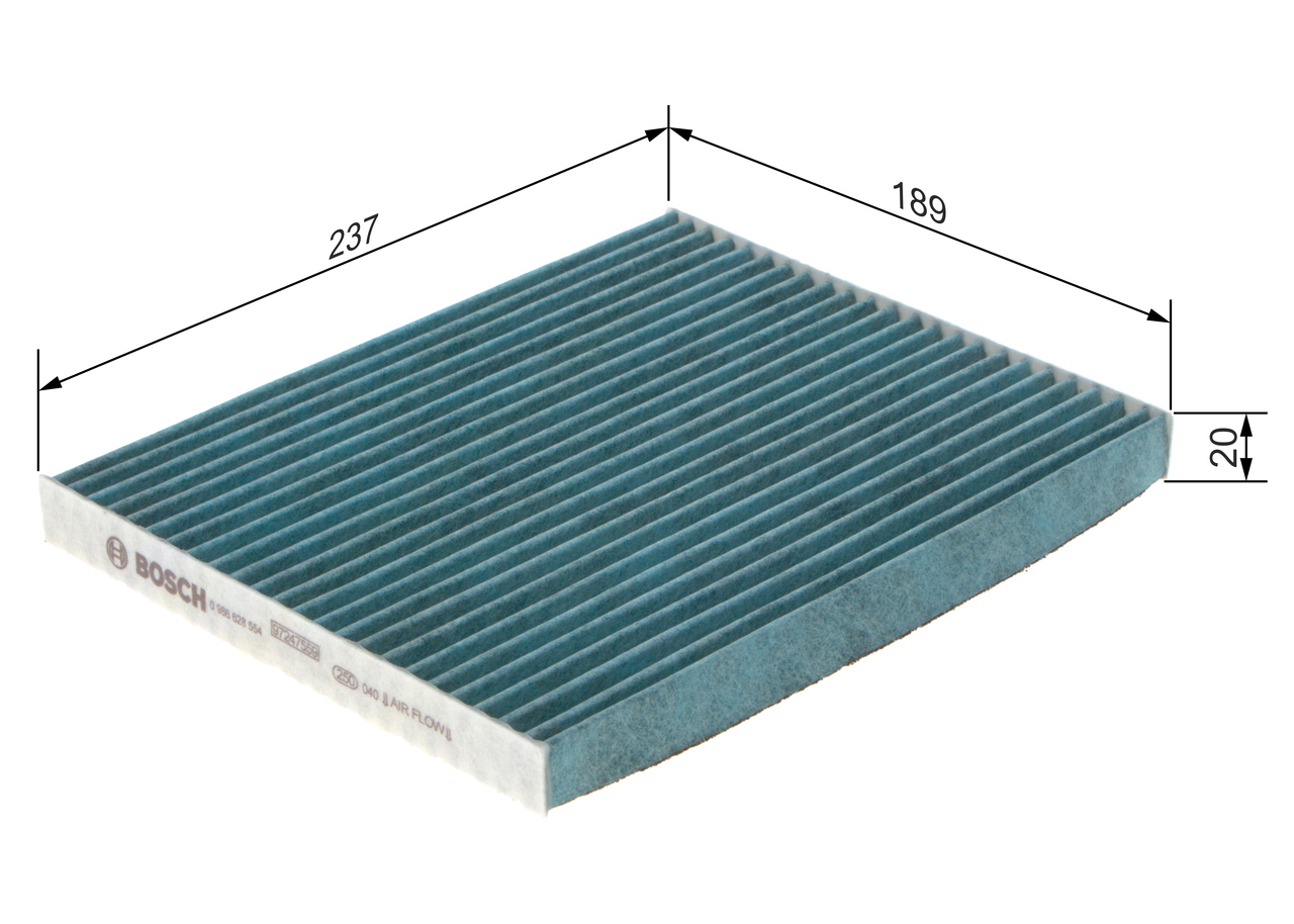 Filter, interior air - 0 986 628 554 BOSCH