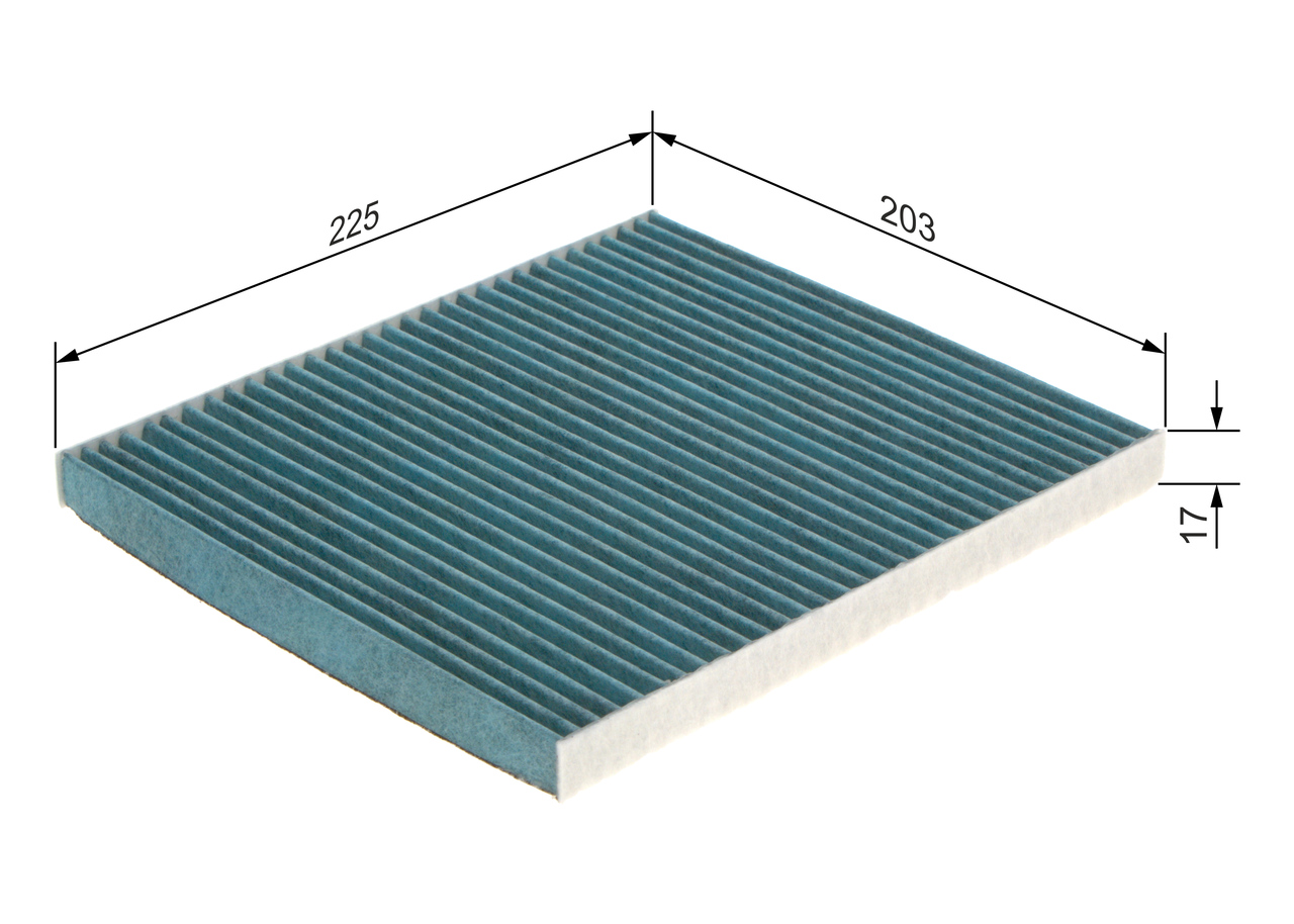 Filter, interior air - 0 986 628 556 BOSCH