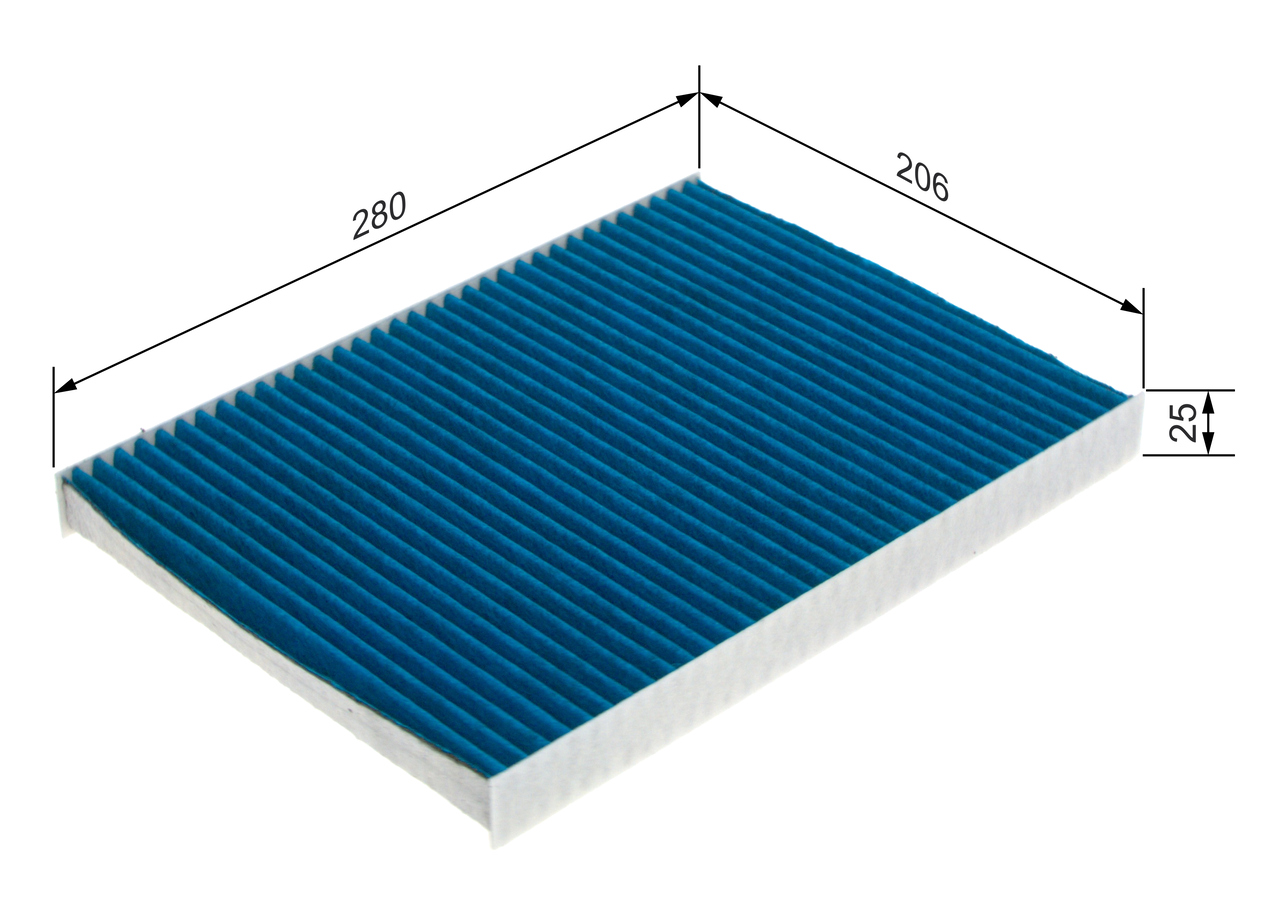 Filter, interior air - 0 986 628 563 BOSCH
