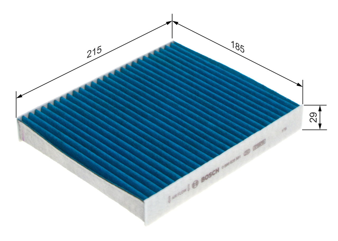 Filter, interior air - 0 986 628 581 BOSCH