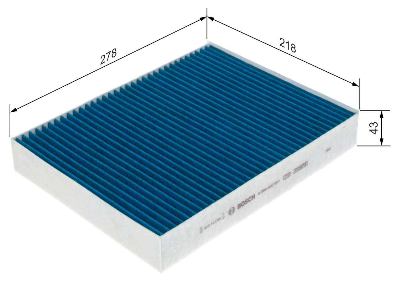 Filter, interior air - 0 986 628 591 BOSCH