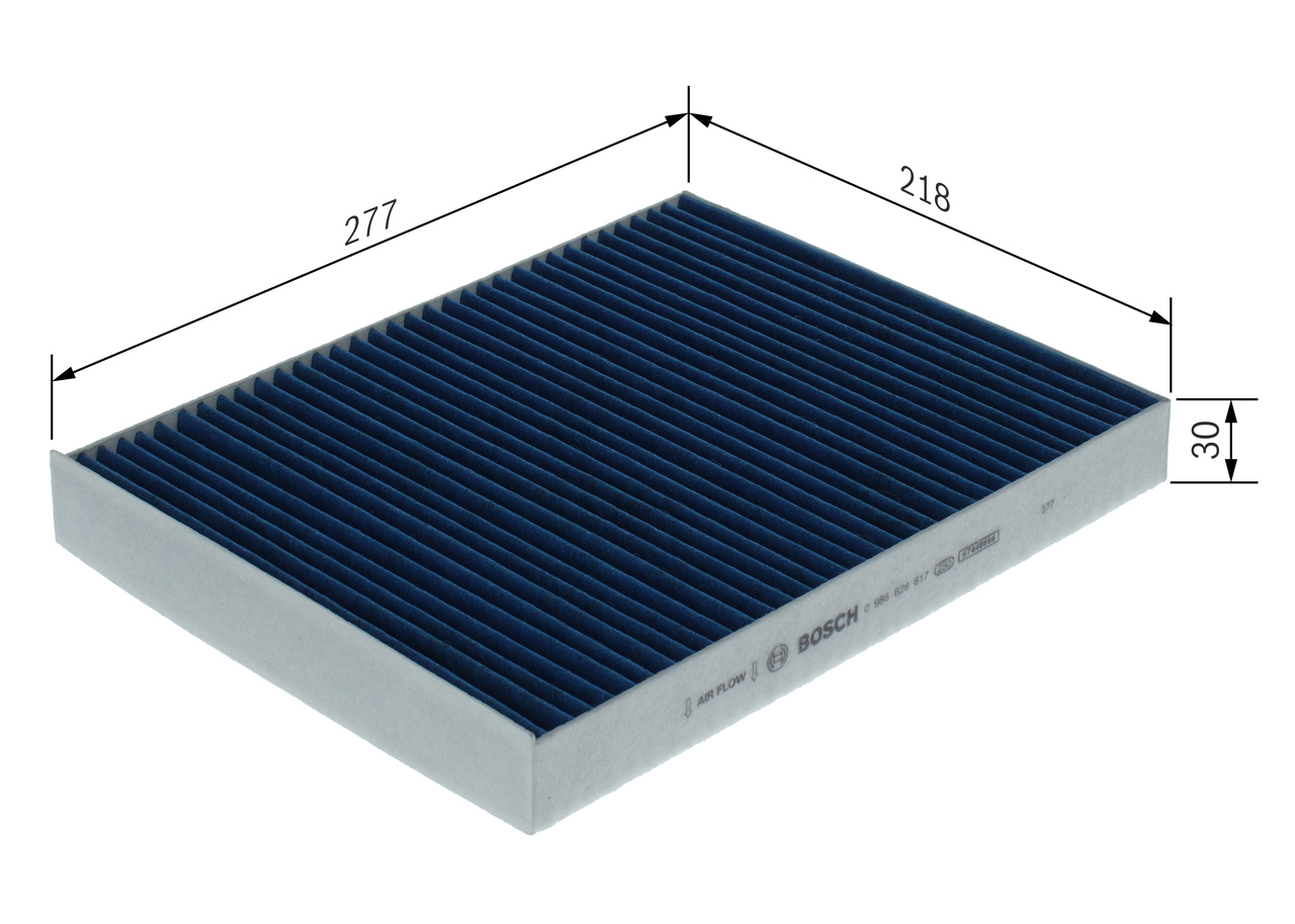 Filter, interior air - 0 986 628 617 BOSCH