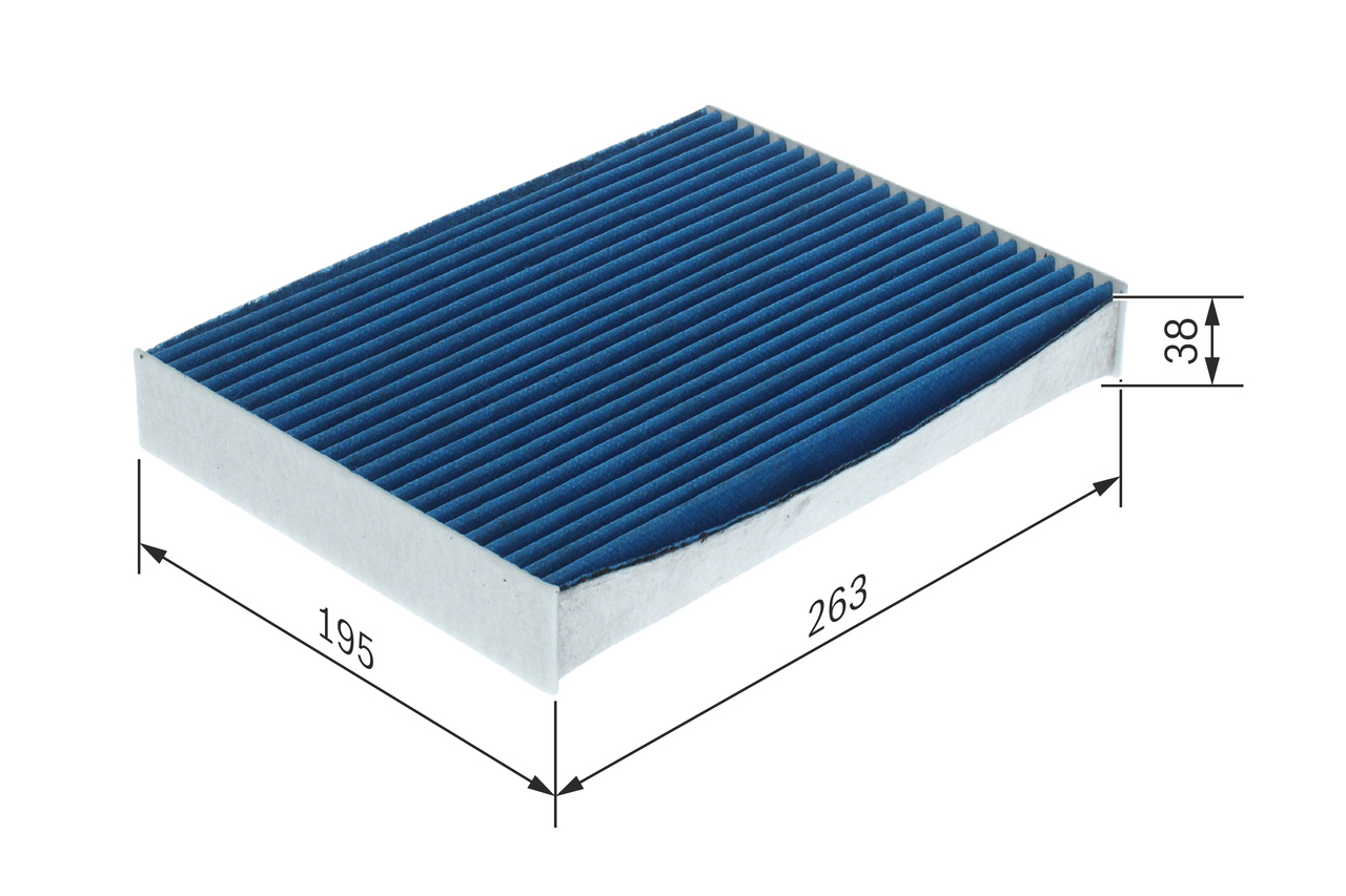 Filter, interior air - 0 986 628 637 BOSCH