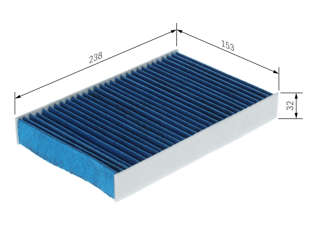 Filter, interior air - 0 986 628 650 BOSCH