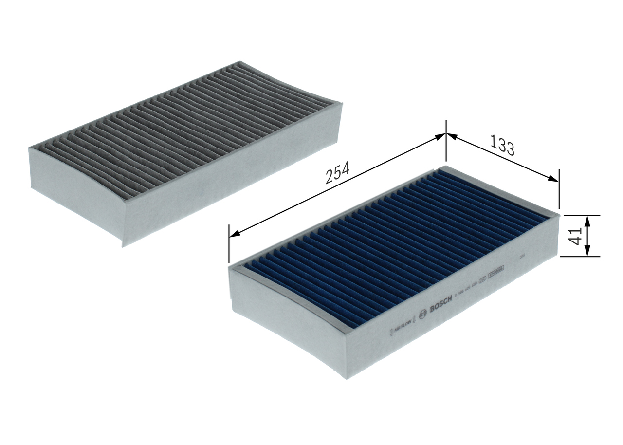 Filter, interior air - 0 986 628 660 BOSCH