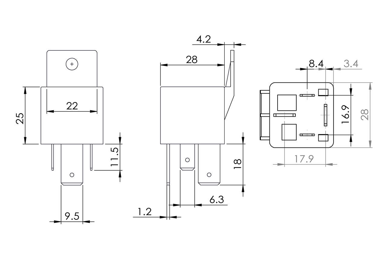 Relay, main current - 0 986 AH0 080 BOSCH