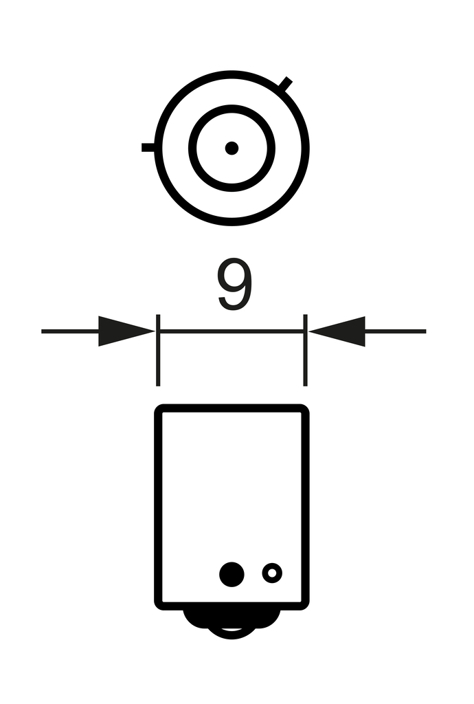 Bulb, indicator - 1 987 302 264 BOSCH