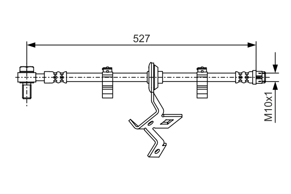 Brake Hose - 1 987 476 041 BOSCH