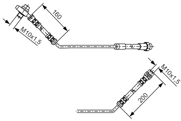 Brake Hose - 1 987 476 054 BOSCH