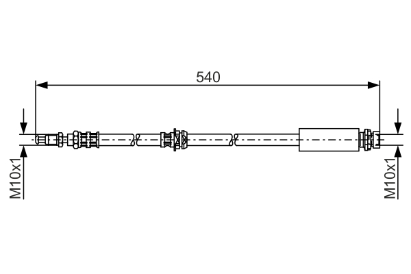 Brake Hose - 1 987 476 057 BOSCH