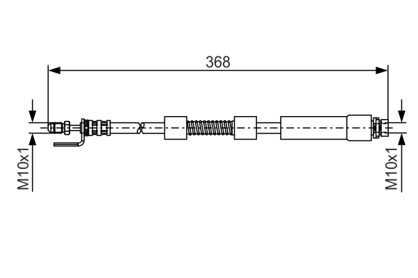 Brake Hose - 1 987 476 059 BOSCH