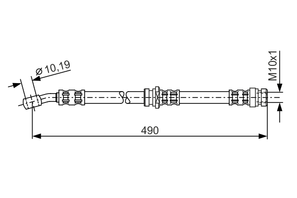 Brake Hose - 1 987 476 076 BOSCH