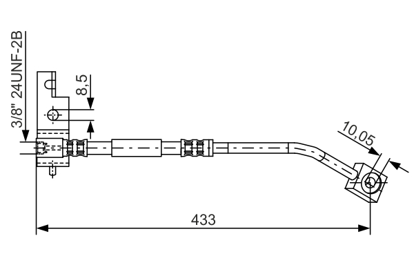 Brake Hose - 1 987 476 103 BOSCH
