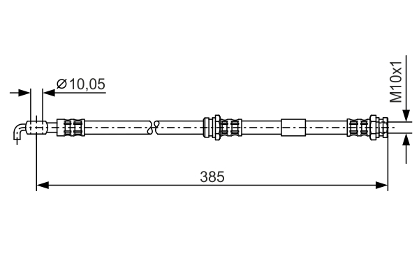 Brake Hose - 1 987 476 110 BOSCH