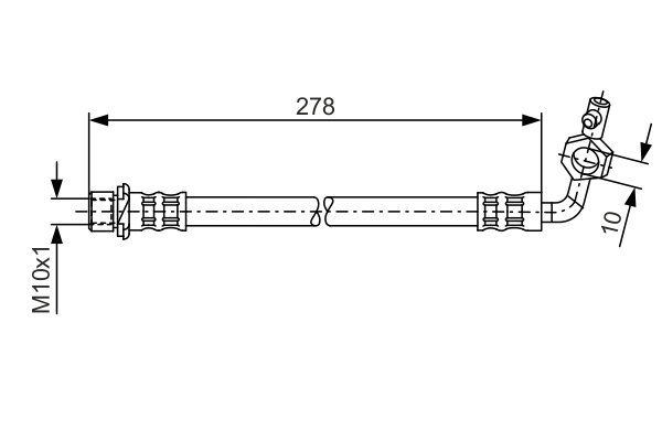 Brake Hose - 1 987 476 113 BOSCH