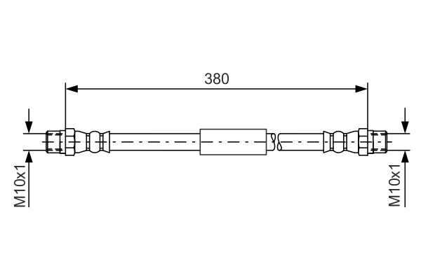 Brake Hose - 1 987 476 138 BOSCH