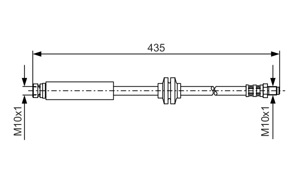 Brake Hose - 1 987 476 182 BOSCH