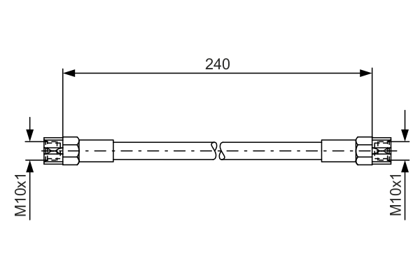 Brake Hose - 1 987 476 224 BOSCH
