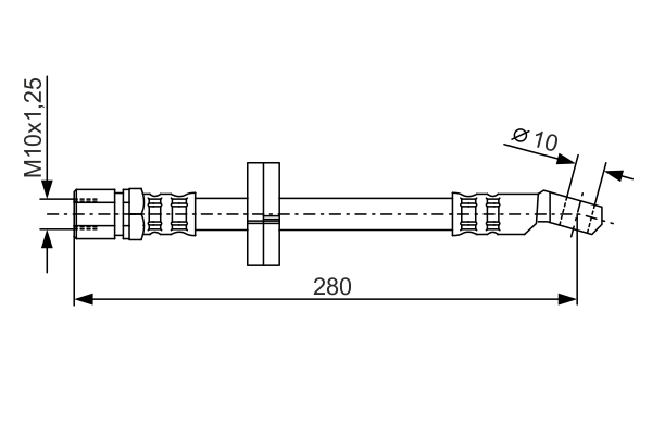 Brake Hose - 1 987 476 239 BOSCH