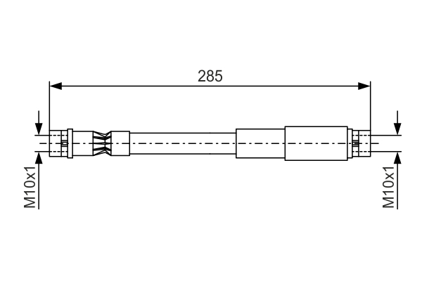 Brake Hose - 1 987 476 406 BOSCH