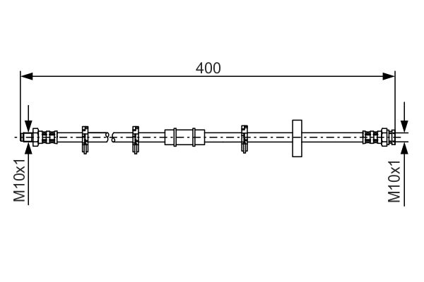 Brake Hose - 1 987 476 413 BOSCH