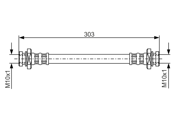 Brake Hose - 1 987 476 436 BOSCH