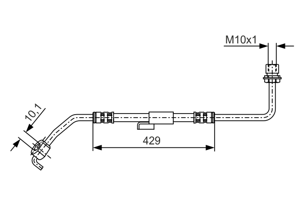 Brake Hose - 1 987 476 511 BOSCH