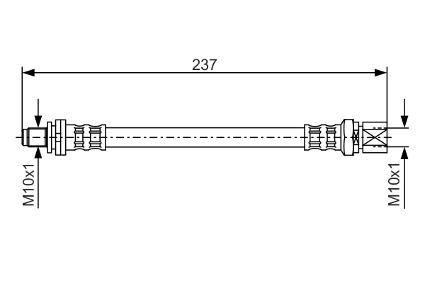 Brake Hose - 1 987 476 564 BOSCH