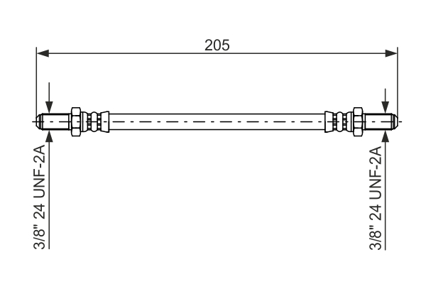 Bremsschlauch - 1 987 476 575 BOSCH
