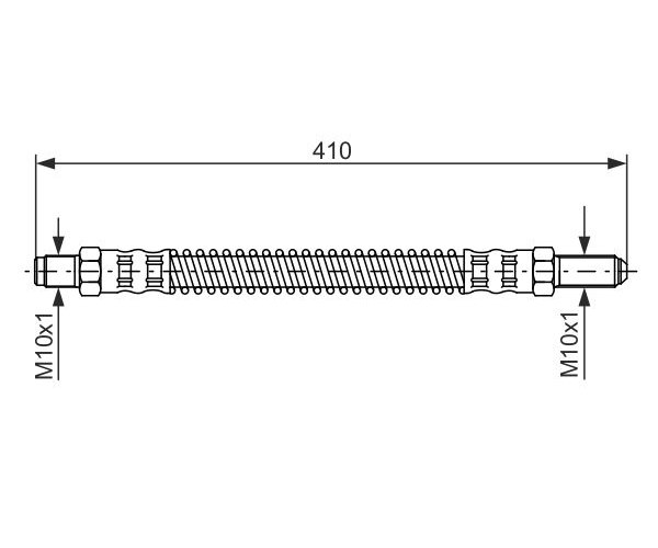 Brake Hose - 1 987 476 586 BOSCH
