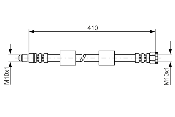 Brake Hose - 1 987 476 650 BOSCH