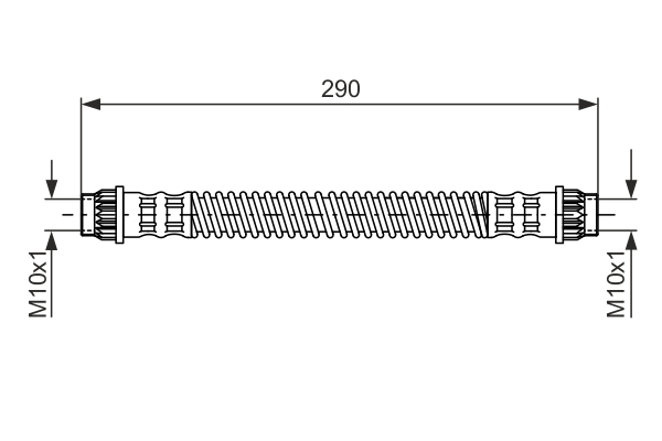 Brake Hose - 1 987 476 702 BOSCH